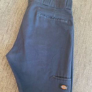 Navy Dickies slim straight pants